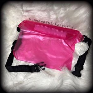 Pink Transparent Waterproof Fannypack